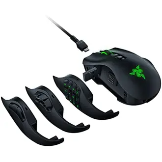 Miš Razer Naga Pro, bežični, gaming, 20000DPI, RGB, crni, RZ01-03420100-R3G1