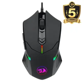 Miš Redragon Centrophorus 2 M601-2, žičani, gaming, 7200DPI, RGB, crni