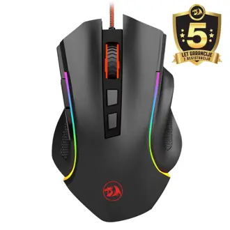 Miš Redragon Griffin M607, žičani, gaming, 7200DPI, RGB, crni