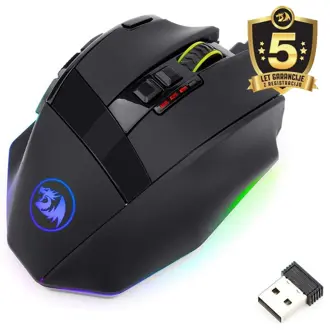 Miš Redragon Sniper Pro M801P-RGB, bežični, gaming, 16000DPI, RGB, crni