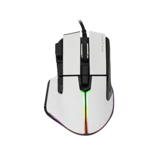 Miš White Shark GM-9006 Marrok, žičani, gaming, 12000DPI, RGB, bijeli