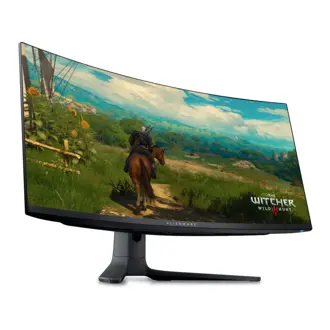 Monitor Alienware 34" AW3423DWF, QD-OLED, gaming, Adaptive-Sync, AMD FreeSync Premium Pro 165Hz, 0.1ms (GTG), HDR400, HDMI, 2xDP, 4xUSB 3.2, Zakrivljeni 1800R, 3440x1440