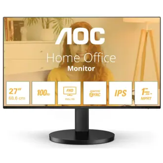 Monitor AOC 27" 27B3HA2, IPS, Adaptive-Sync 100Hz, 1ms, VGA, HDMI, Zvučnici, Full HD