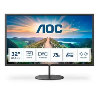 Monitor AOC 31.5" Q32V4, IPS, Adaptive-Sync 75Hz, HDMI, DP, Zvučnici, 2K