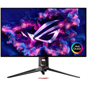 Monitor Asus 31.5" ROG Swift OLED PG32UCDP, OLED, gaming, Dual-Mode (4K 240Hz/FHD 480Hz), NVIDIA G-Sync, AMD FreeSync Premium Pro, 0.03ms (GTG), HDR400, 2xHDMI, DP, USB 3.2, USB-C, Pivot, 4K