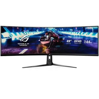 Monitor Asus 49" ROG Strix XG49VQ, VA, gaming, Adaptive-Sync, AMD FreeSync Premium Pro 144Hz, HDR400, 2xHDMI, DP, 2xUSB 3.2, Zvučnici, Zakrivljeni 1800R, 3840x1080