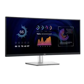 Monitor Dell 34" P3424WE, IPS, HDMI, DP, 4xUSB 3.2, USB-C, RJ45, Zakrivljeni 3800R, 3440x1440