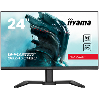 Monitor Iiyama 23.8" G-Master GB2470HSU-B5, Fast IPS, gaming, AMD FreeSync Premium 165Hz, 0.8ms, HDMI, DP, 2xUSB 2.0, Zvučnici, Pivot, Full HD