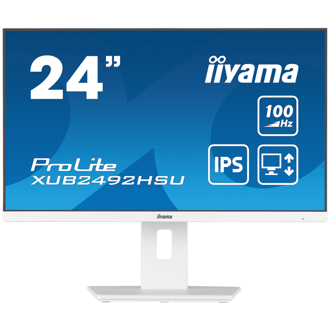 Monitor Iiyama 23.8" ProLite XUB2492HSU-W6, IPS, AMD FreeSync 100Hz, 0.4ms, HDMI, DP, 4xUSB 3.2, Zvučnici, Pivot, Full HD