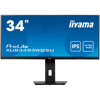 Monitor Iiyama 34" ProLite XUB3493WQSU-B5, IPS, AMD FreeSync 75Hz, HDR, 2xHDMI, DP, 2xUSB 3.0, Zvučnici, 3440x1440
