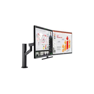 Monitor LG 27" 27QP88DP-BS, IPS, AMD FreeSync 75Hz, HDR10, 2xHDMI, DP, 2xUSB 3.0, USB-C, Pivot, 2K, (2 monitora + stalak)
