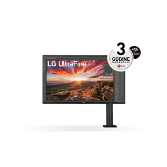 Monitor LG 31.5" 32UN880P-B, IPS, AMD FreeSync, HDR10, 2xHDMI, DP, 2xUSB 3.0, USB-C, Zvučnici, Pivot s nosačem, 4K