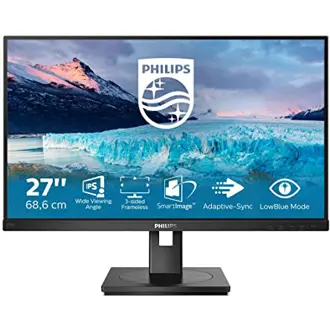 Monitor Philips 27" 272S1AE, IPS, Adaptive-Sync 75Hz, VGA, DVI, HDMI, DP, Pivot, Zvučnici, Full HD