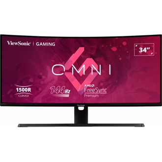 Monitor ViewSonic 34" Omni VX3418-2KPC, VA, gaming, AMD FreeSync Premium 144Hz, 1ms, HDR10, 2xHDMI, 2xDP, Zvučnici, 3440x1440