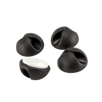 Organizator kablova SBOX CCP-301, crni, 4 komada