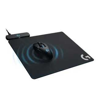 Podloga za miš Logitech PowerPlay, bežično punjenje, gaming, 340x320mm, crna