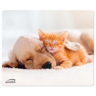 Podloga za miš Speedlink Silk Dog & Cat, 230x190mm