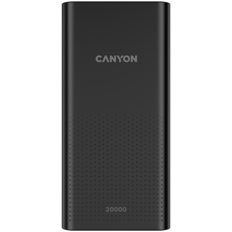 Power Bank Canyon PB-2001, 20000mAh, 10.5W, Micro USB, 2xUSB-A, USB-C, crni