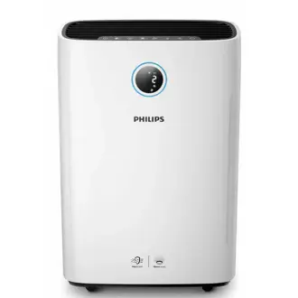 Pročišćivač i ovlaživač zraka Philips AC2729/10, 330 m3/h, filtar HEPA 99.97%, aktivni ugljen, površina do 85 m2, bijeli, 2 god