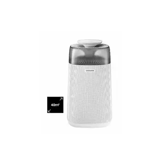 Pročišćivač zraka Samsung AX40R3030WM/EU, kapacitet 40m², HEPA filtracija do 99.97%, 48 dBA, dimenzije 350 x 640 x 350 mm, 9.2 kg, 40 W, 2 god jamstva