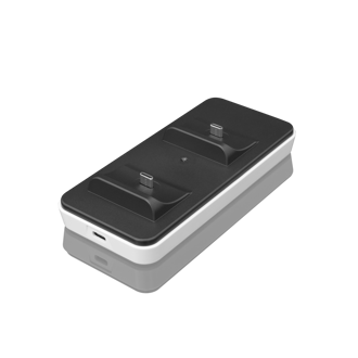 Punjač White Shark PS5-504 Clinch, za 2 kontrolera, Type C, crno-bijeli, 0.8m, plastika