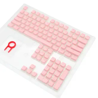 Set tipki Redragon Pudding Keycaps A130 Scarab, PBT, roze