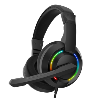 Slušalice Baracuda BGH-021 Hydra, žičane, gaming, mikrofon, on-ear, LED, PC, crne