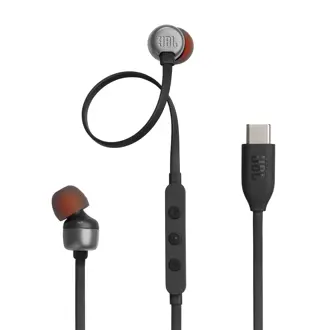 Slušalice JBL Tune 310C, žičane, mikrofon, in-ear, crne, JBLT310CBLK