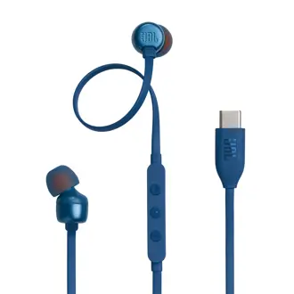 Slušalice JBL Tune 310C, žičane, mikrofon, in-ear, plave, JBLT310CBLU
