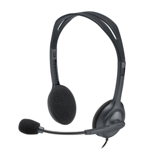Slušalice Logitech H111 Stereo, žičane, mikrofon, on-ear, crne