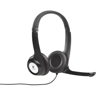 Slušalice Logitech H390, žičane, USB, mikrofon, on-ear, crne