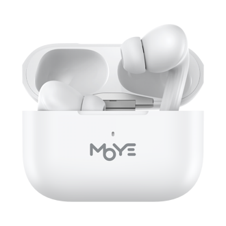 Slušalice Moye Aurras 3, bežične, bluetooth, mikrofon, in-ear, bijele