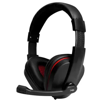 Slušalice MS Icarus C300, žičane, gaming, mikrofon, over-ear, PC, mobile, crno-crvene