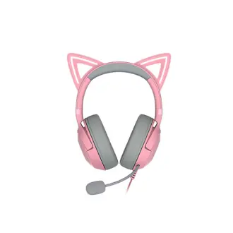 Slušalice Razer Kraken Kitty V2, žičane, gaming, mikrofon, over-ear, RGB, PC, quartz, RZ04-04730200-R3M1