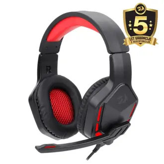 Slušalice Redragon H220 Themis, žičane, gaming, mikrofon, over-ear, LED, PC, PS3, PS4, Xbox, Switch, crno-crvene