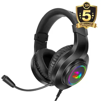 Slušalice Redragon Hylas H260 RGB, žičane, gaming, mikrofon, over-ear, RGB, PC, PS4, PS5, Xbox, crne