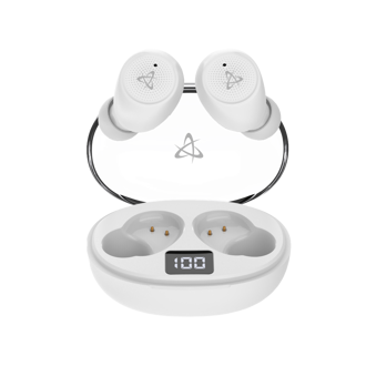 Slušalice SBOX EB-TWS115, bežične, bluetooth, mikrofon, in-ear, bijele