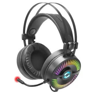 Slušalice Speedlink Quyre, žičane, gaming, 7.1, mikrofon, over-ear, RGB, PC, PS4, PS5, crne