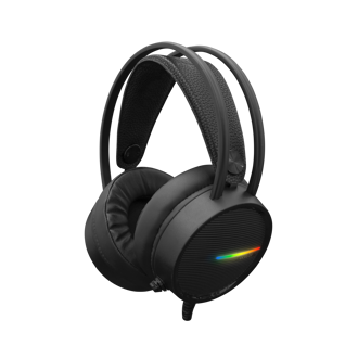 Slušalice White Shark GH-2042 Ocelot, žičane, gaming, mikrofon, over-ear, LED, PC, PS4, Xbox, crne