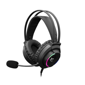 Slušalice White Shark GH-2044 Wolf, žičane, gaming, mikrofon, over-ear, LED, PC, PS4, PS5, crne