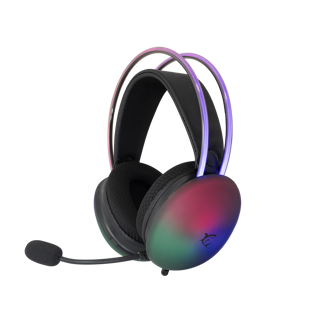 Slušalice White Shark GH-2342 Firefly, žičane, gaming, mikrofon, over-ear, RGB, PC, PS4, PS5, Xbox, crne