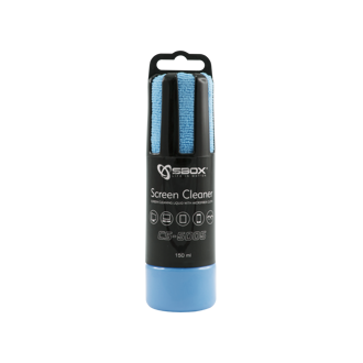 Sredstvo za čišćenje SBOX CS-5005, s mikrofiber krpicom, plavo