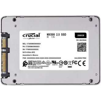 SSD Crucial MX500, 2.5", 2TB, SATA3 6Gb/s, R560/W510
