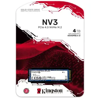 SSD Kingston NV3, 4TB, M.2 NVMe PCIe Gen4, R6000/W5000