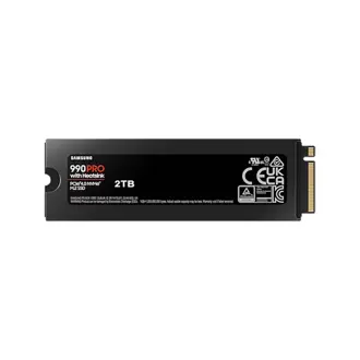 SSD Samsung 990 Pro Heatsink, 2TB, M.2 NVMe PCIe Gen4, R7450/W6900