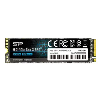 SSD Silicon Power P34A60, 512GB, M.2 NVMe PCIe Gen3, R2200/W1600