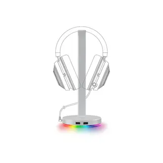 Stalak za slušalice Razer Base Station V2 Chroma, mercury, RC21-01510300-R3M1