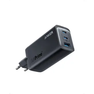 Strujni punjač Anker 737 GaN Prime, 120W Power IQ 4.0, 2×USB-C, USB-A, crni