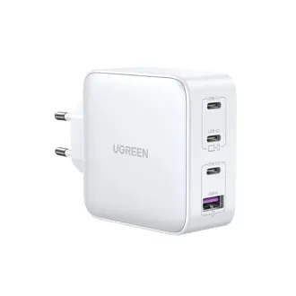 Strujni punjač Ugreen GaN, 100W, USB-A, 3xUSB-C, bijeli