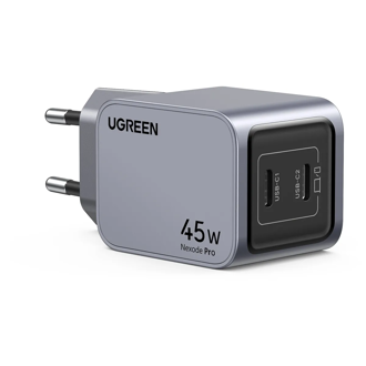 Strujni punjač Ugreen Nexode Pro, 45W, 2xUSB-C, sivi